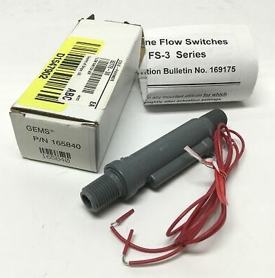 Gems Sensors 165840 FS-3 Low Flow Switch